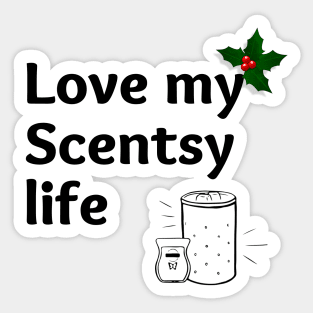 love my scentsy life christmas Sticker